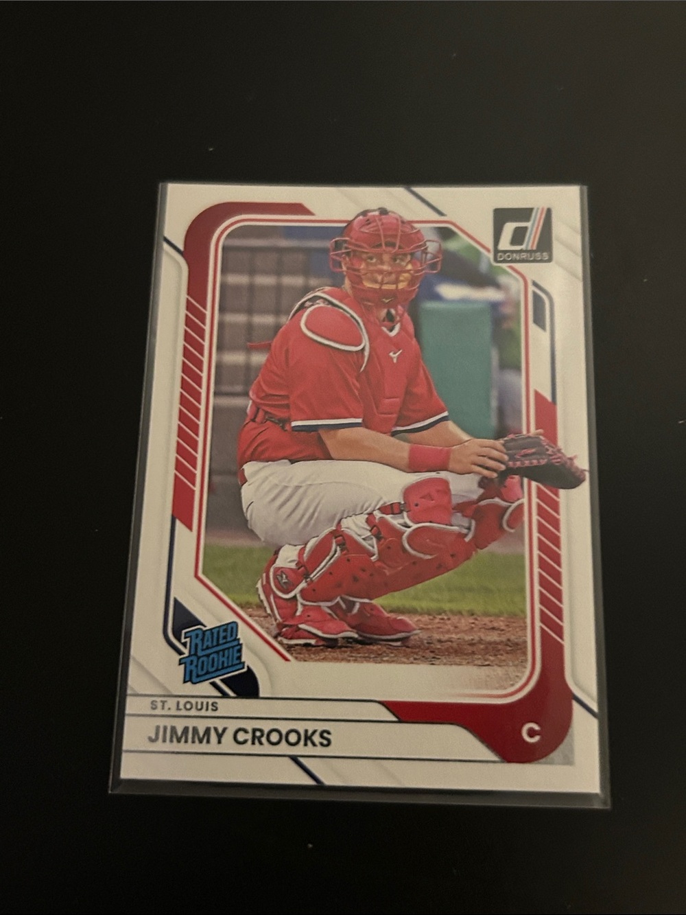 Donruss Rated Rookie Jimmy Crooks Baseball Card - St. Louis Cardinals